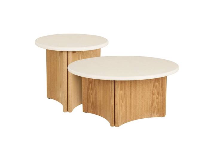 HOUSE NORDIC Couchtish MOTRIL 80x80x45cm natürliches holz