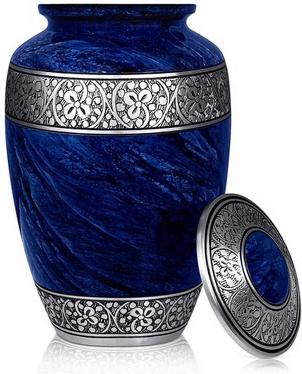 Hemelwinkel XXL As Urn Luxury Blue - 3,5 liter - Voor menselijk of dierlijk as