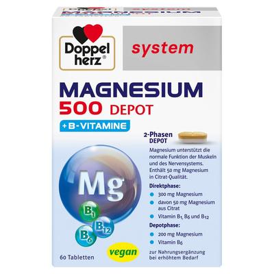 Doppelherz Magnesium 500 Depot system Tabletten 60 St