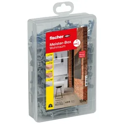 Fischer Dübelsortiment Meister-Box Wohnraum + Schrauben (160 Teile) - 513777