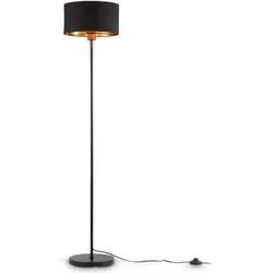 B.K.Licht, Stehlampe, Stehleuchte, schwarz-gold, 1xE27/40W max. exkl. (E27)