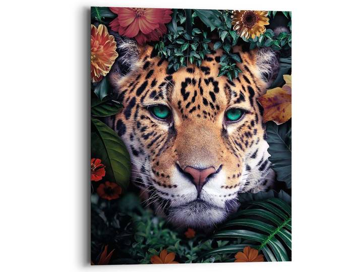 Wandbild REINDERS Leopard , bunt (farbe bild(er): bunt), B:40cm H:50cm T:2cm, Holzwerkstoff, Bilder, Wandbild
