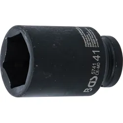 BGS Kraft-Steckschlüssel-Einsatz Sechskant, tief | Antrieb Innenvierkant 20 mm (...