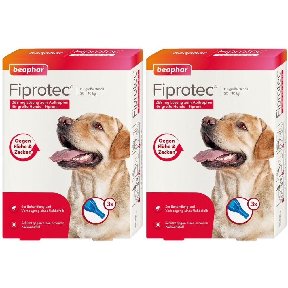 Fiprotec 268 mg Lösung z.Auftr.f.große Hunde 2x 2x3x2,68 ml Tropfen