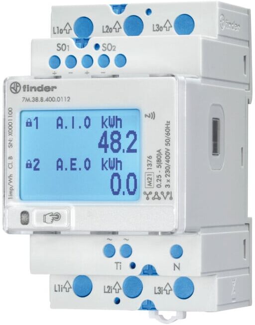 Finder Compteur d’énergie multifonction 7M.38.8.400.0112 (7M3884000112)