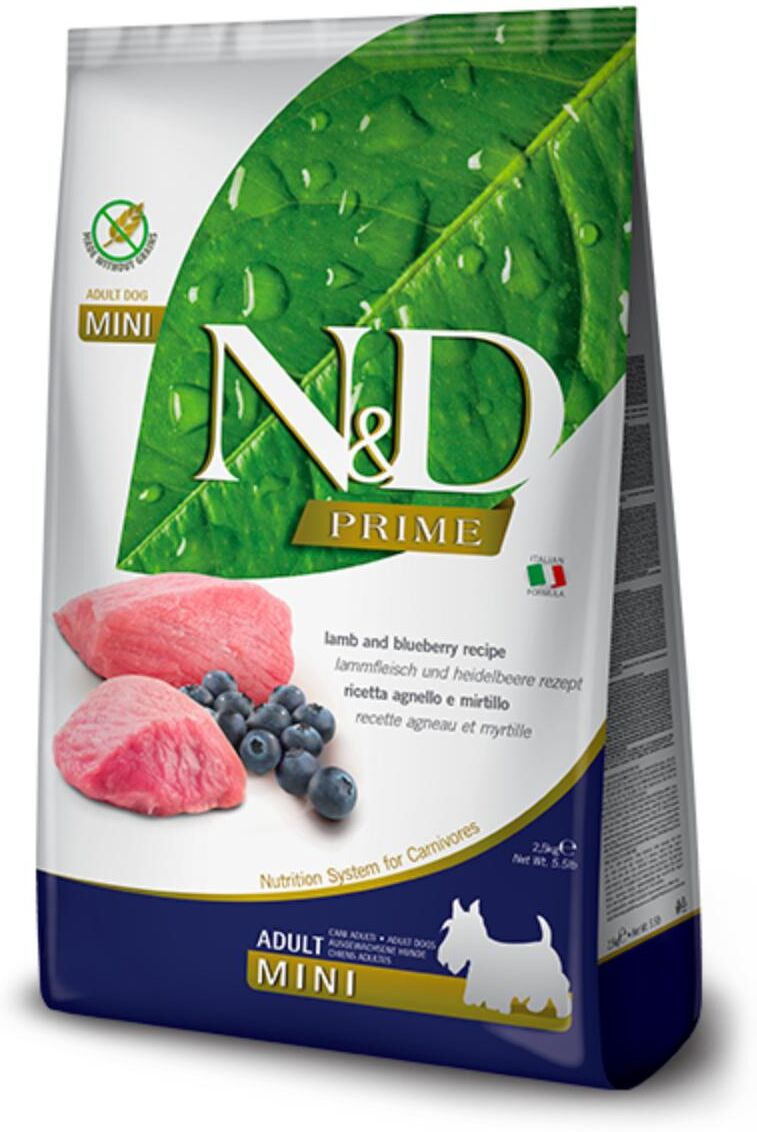 N&D Prime Dog Adult Mini Agnello e Mirtilli 7KG