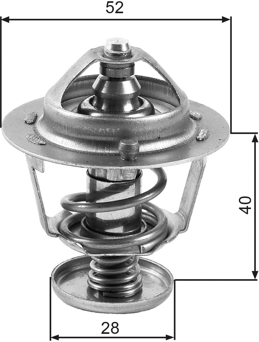 Gates Thermostat, Kühlmittel Th24782g1 Für Ford Asia & Oceania Mazda Suzuki