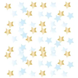 Konfetti 1. Geburtstag Junge hellblau ombre