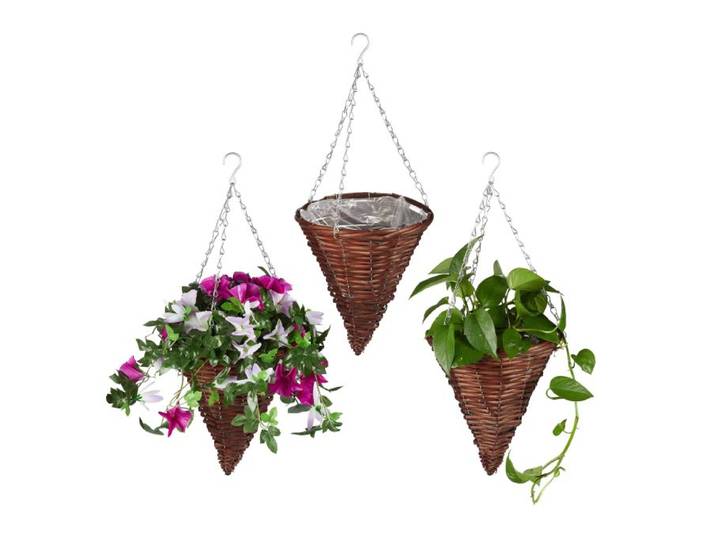 Relaxdays Suspension pour plantes en lot de 3