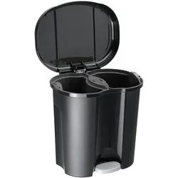 Rotho Duo, Abfalleimer, Schwarz