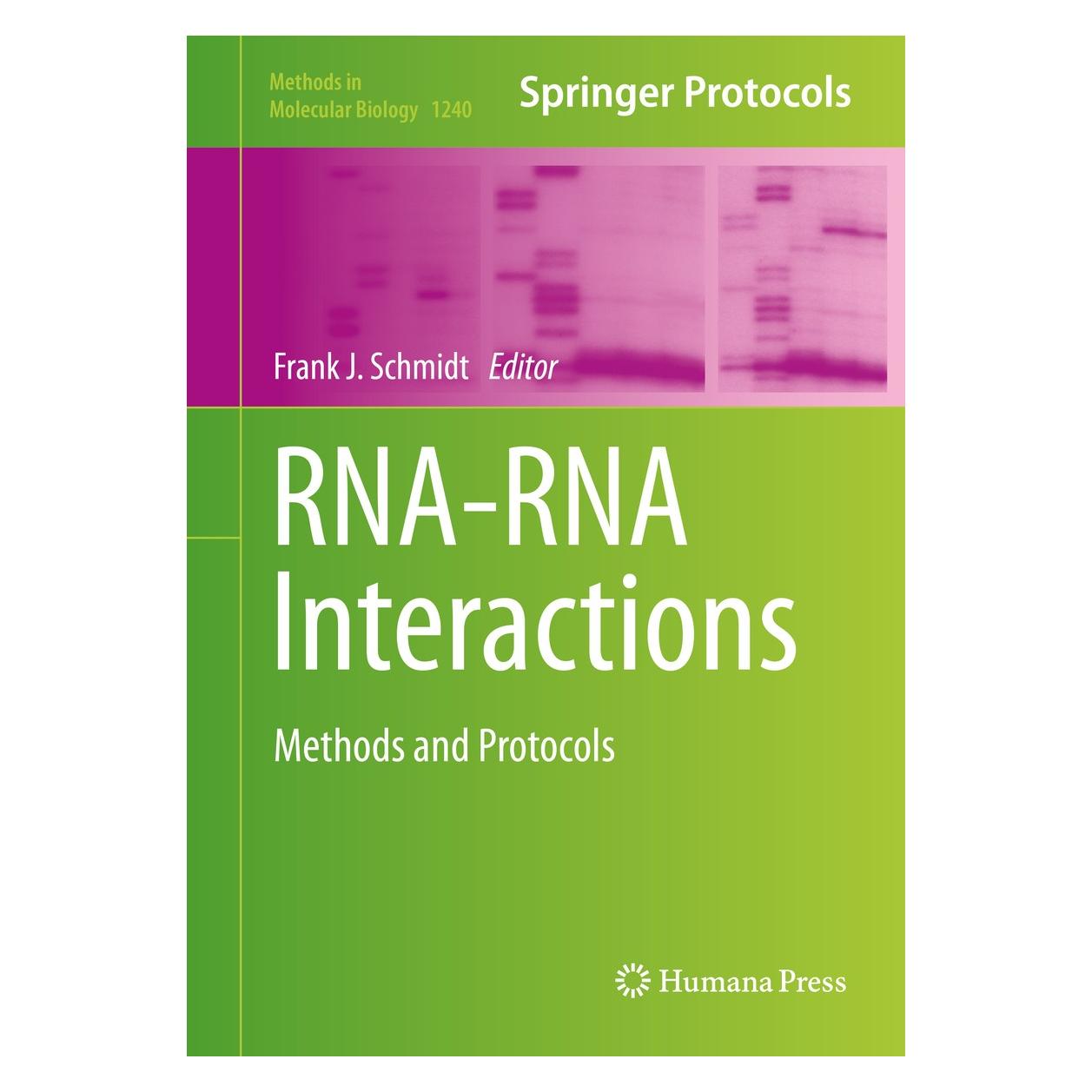 Springer RNA-RNA Interactions (Englisch, Frank J. Schmidt, 2014) (9781493918959)