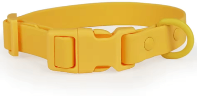 Inspire Picks Waterproof Adjustable Pet Collar With Safety Buckle Rustproof Outdoor Dog & Cat Collar yellow l