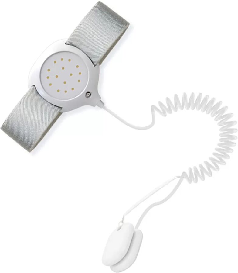 INF Bettnässer-Alarm mit Kabel – Magnetischer Sensor für Erwachsene und Kinder Weiß