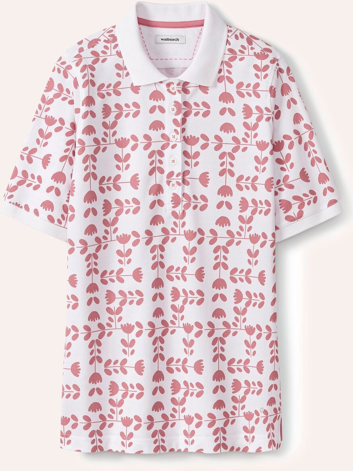 Walbusch Poloshirt Frischekick, noch offen: Größenlauf, Farbe Rosa, 36, angenehmer Baumwollpiqué hautschmeichelnd Damen