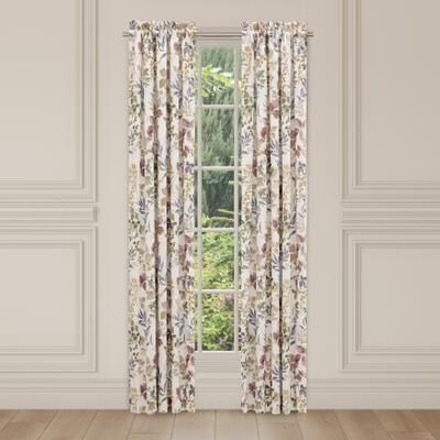 Rosewood 84 Inch Window Panel Pair by Royal Court in Rose (Size ONE SIZE)