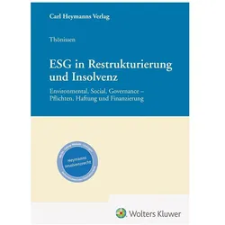 ESG in Restrukturierung und Insolvenz, Fachbücher von Stefan F. Thönissen