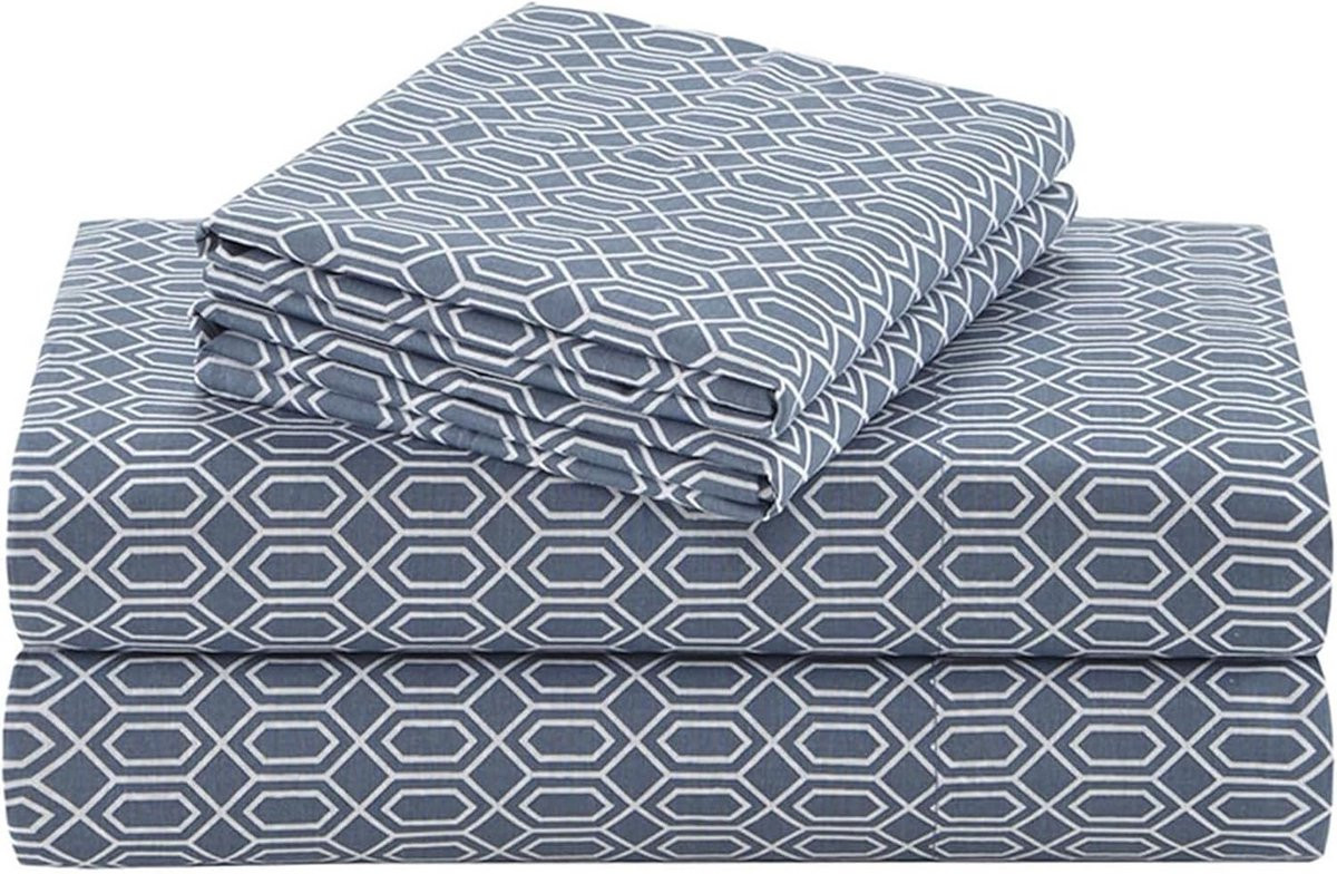 Comfort Spaces Beddengoed Set met Kussenslopen - Blauw
