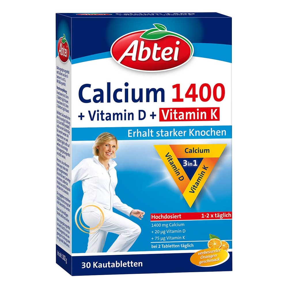 Perrigo Deutschland GmbH Abtei Calcium 1400+Vitamin D3+K 16044560