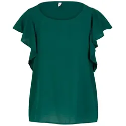 Blutsgeschwister Summer top Lovebird's Wings - green holiday feeling XS