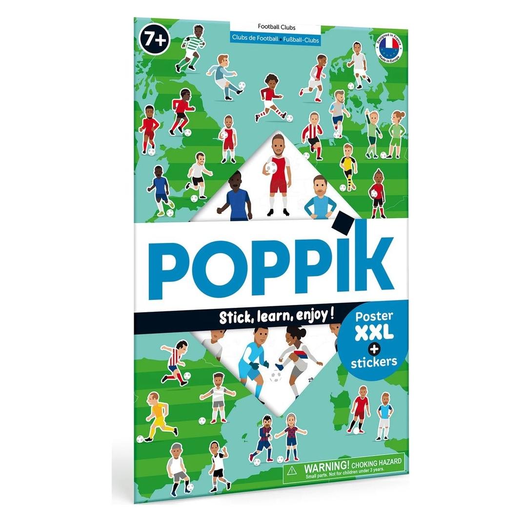Poppik Sticker Lernposter Fussball-Clubs (60 Sticker) (DIS013)