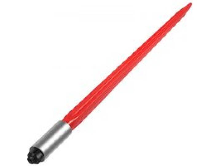 VEVOR Lance à foin, 81 cm, lance à balles de foin carrée, pointe à balle fixation rapide, capacité 612 kg, fourches à balle revêtement rouge, écrou hexagonal manchon pour seaux, tracteurs, chargeurs