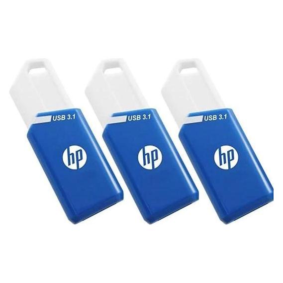 HP x755w triple pack 3x128GB (P) (128 GB, USB-A) (P-HPFD755W128X3-GE)