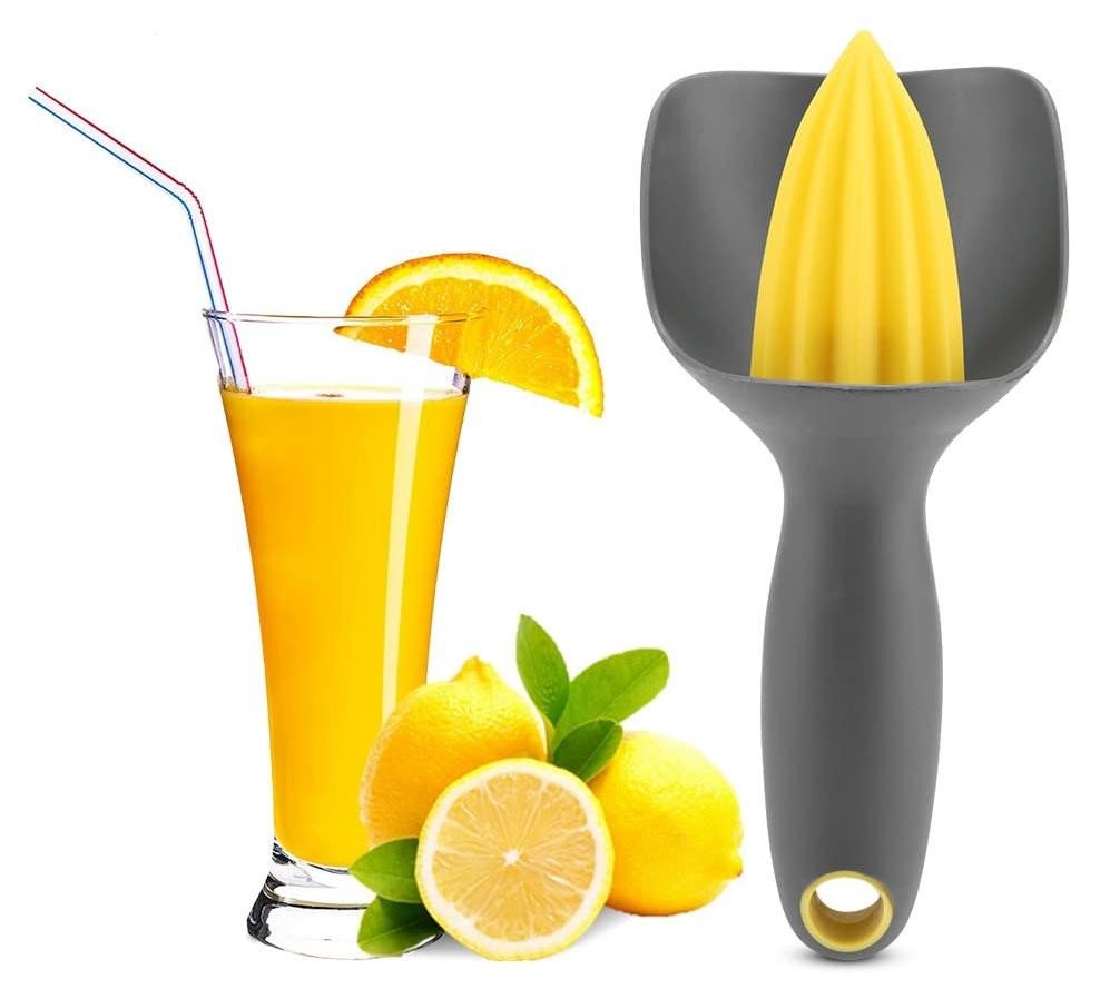 Dripio Multifunctionele handpers voor citrusvruchten, donkergrijs