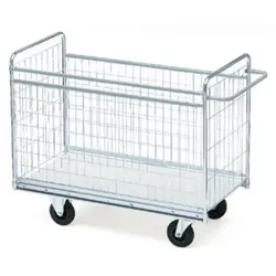 Gitterwagen Serie 300 Mod 82, max. 300 kg Gitterwagen mit niedriger Stirnseite, Maße: 990x650x1030 mm