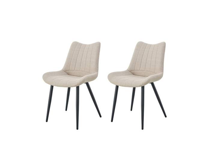 Stuhl-Set Lotta 2-teilig Creme B: 53 cm