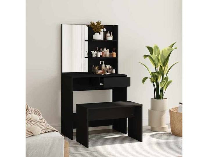 Maison Exclusive - Ensemble de coiffeuse noir 74 5x40x141 cm