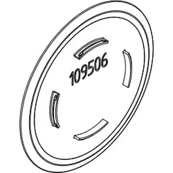 HSK Ersatzteile Abdeckkappe Scharnier innenbündig, E100217-2-41-Chrom E100217-2-41-Chrom