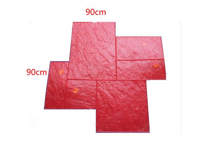 Matériau de tamponnage PU pour béton, couleur artistique, impression DIY, peut être utilisé comme moule à ciment, moule à sol gaufré MYFS