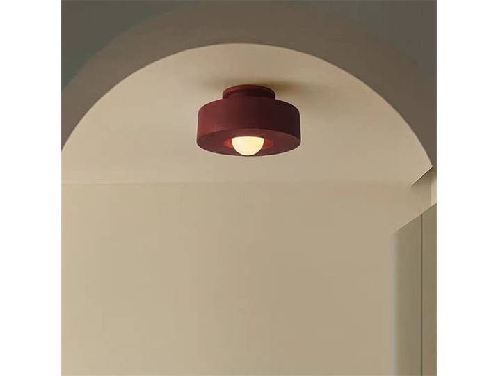 Simon plafonnier led couloir Led macaron minimaliste petite lumière chambre E27 wabi sabi rond couloir balcon lumière