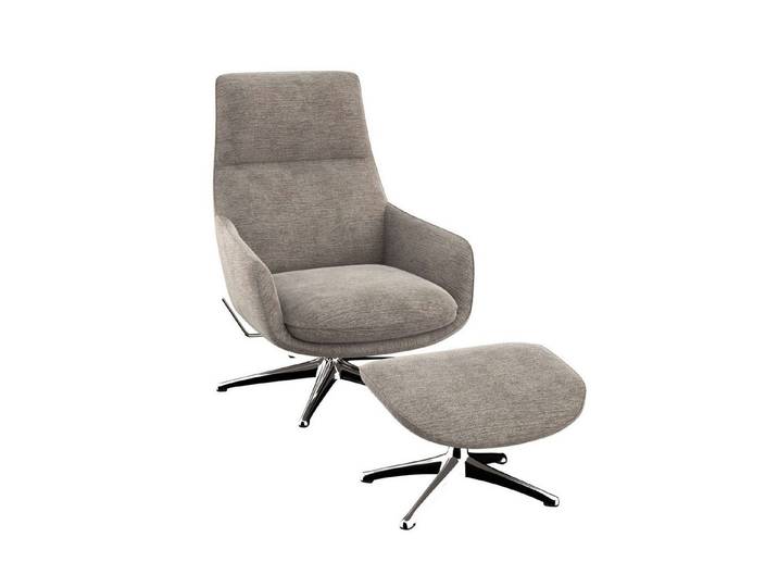 FLEXLUX Drehsessel Marinella, Relaxsessel, Entspannung mit Premium-Komfort, Liegefunktion, drehbar, Fuß Alu, OTTOs Choice