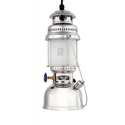 Petromax Deckenleuchte HK500, verchromtes Messing