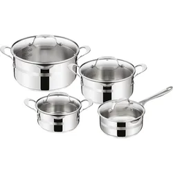 Tefal Jamie Oliver Cook Smart 7tlg, Pfannenset + Topfset, Silber