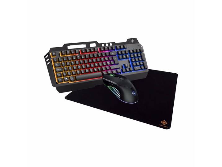 Deltaco 3-in-1 Gaming Kit RGBm Black Tastatur – Tastatur/Keyboard – schwarz
