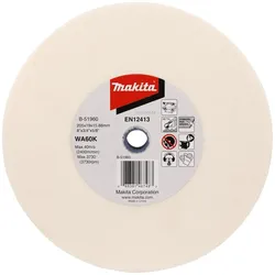 Makita, Schleifmittel, B-51960 Sharpening disc 205x19x15,88mm WA60K for RST / Metal (60)