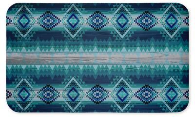 "Stupell Boho Geometric Printed Anti-Fatigue Floor Mat, 30""x18"""