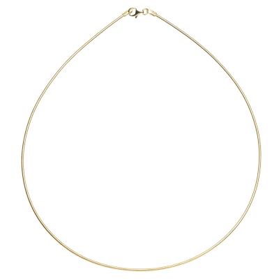 Halsreif OSTSEE-SCHMUCK "Ostsee-Schmuck Halsreif Omega 1,4 mm Halsreif Omega 1,4 mm" Gr. 42, gold, Halsketten, Damen, 42cm, Silber 925 (Sterlingsilber), L: 42