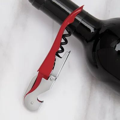 Multicon Wholesale Hub Multi Functional Bottle Opener, Wine Corkscrew, Premium Stainless Steel Beer Cap Remover burgundy