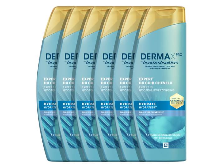 Head &amp; Shoulders DermaXPro Hydrateert Antiroosshampoo 6 x 250 ml (6-Pack)