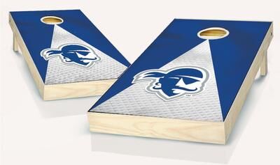 Skip's Garage Seton Hall Jersey Outdoor Cornhole Board Set