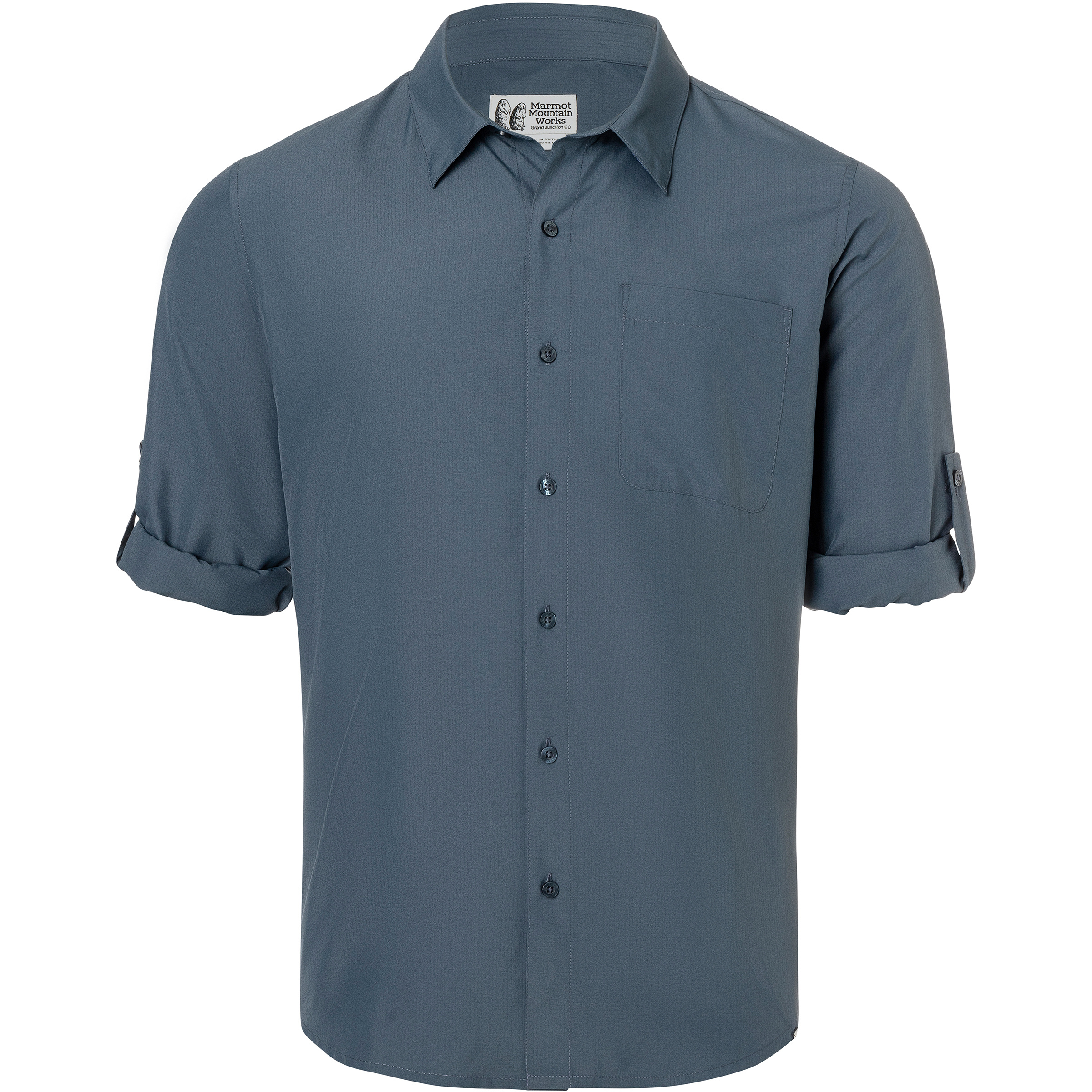 Marmot AirExchange UPF 40 Herren Hemden blau Größe L Trekking Atmungsaktiv