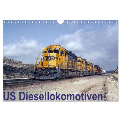 US Diesellokomotiven (Wandkalender 2027 DIN A4 quer), CALVENDO Monatskalender