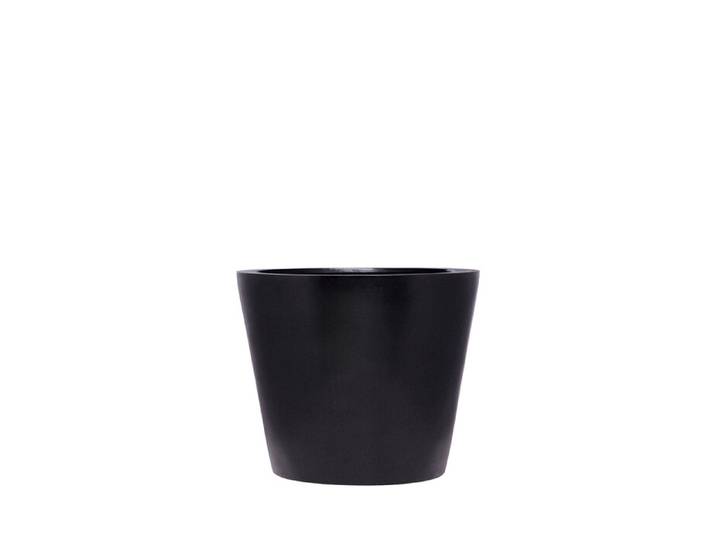Blumen-Topf Stonefiber Pot „Der Runde“ yoooi schwarz, 49 cm