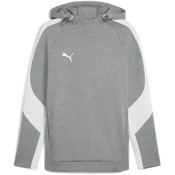 PUMA teamEvostripe Hoodie Herren 33 - medium gray heather/puma silver/puma white XL