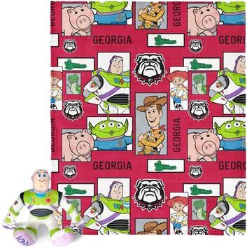 NCAA Disney Toy Story Buzz Lightyear Cameo Hugger Pillow & Silk Touch Throw Blanket Set