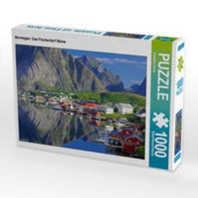 CALVENDO Puzzle Norwegen: Das Fischerdorf Reine | 1000 Teile Lege-Größe 64x48cm Foto-Puzzle für glückliche Stunden