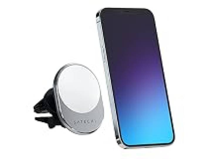 SATECHI Chargeur de Voiture Magnétique Qi 7,5W, Compatible MagSafe